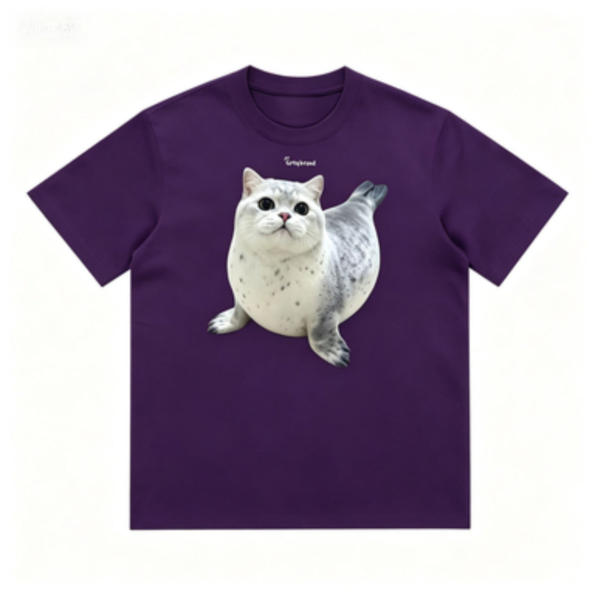 GRTQ Seal Graphic Heavyweight Cotton T-Shirt for Men and Women