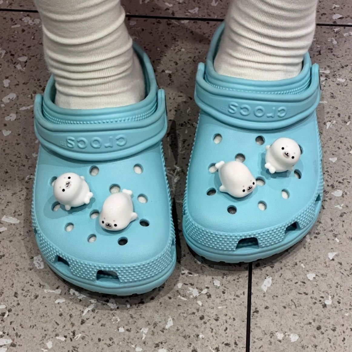 Cute Seal Shoe Charms for Crocs & Ballet Flats, Summer DIY Decor, 4-Pack