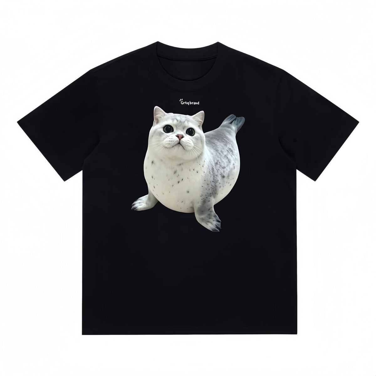 GRTQ Seal Graphic Heavyweight Cotton T-Shirt for Men and Women