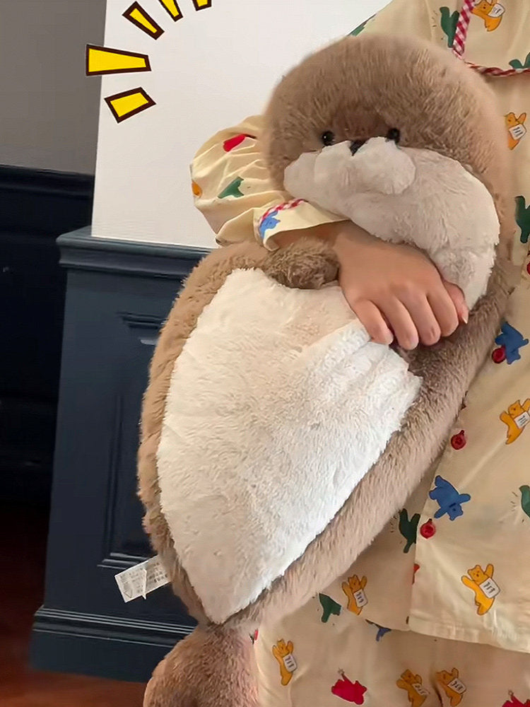 Extra-Large Mochi Seal & Sea Otter Plush Pillow