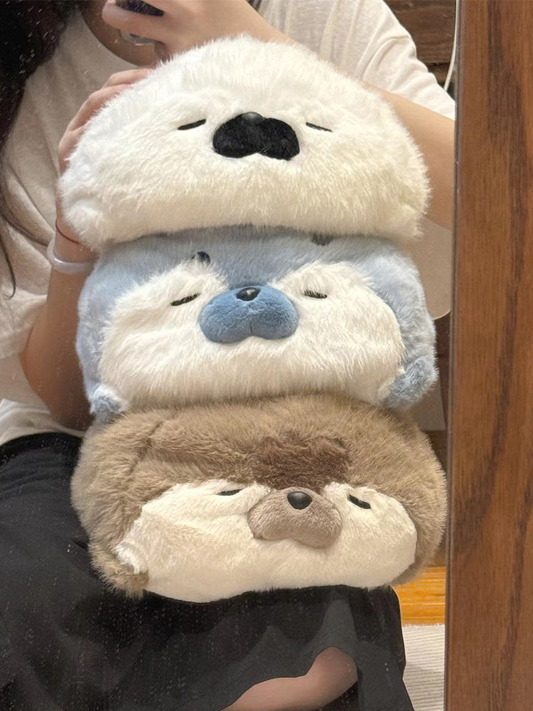 Extra-Large Mochi Seal & Sea Otter Plush Pillow