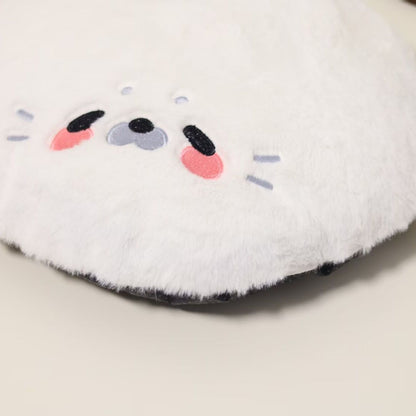 Cute Plush Seal Round Floor Cushion for Students