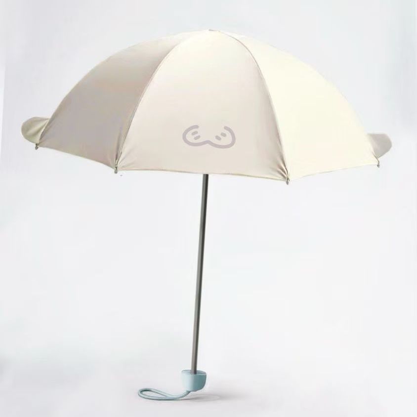 Cute Seal UV-Protective Folding Umbrella for Sun & Rain