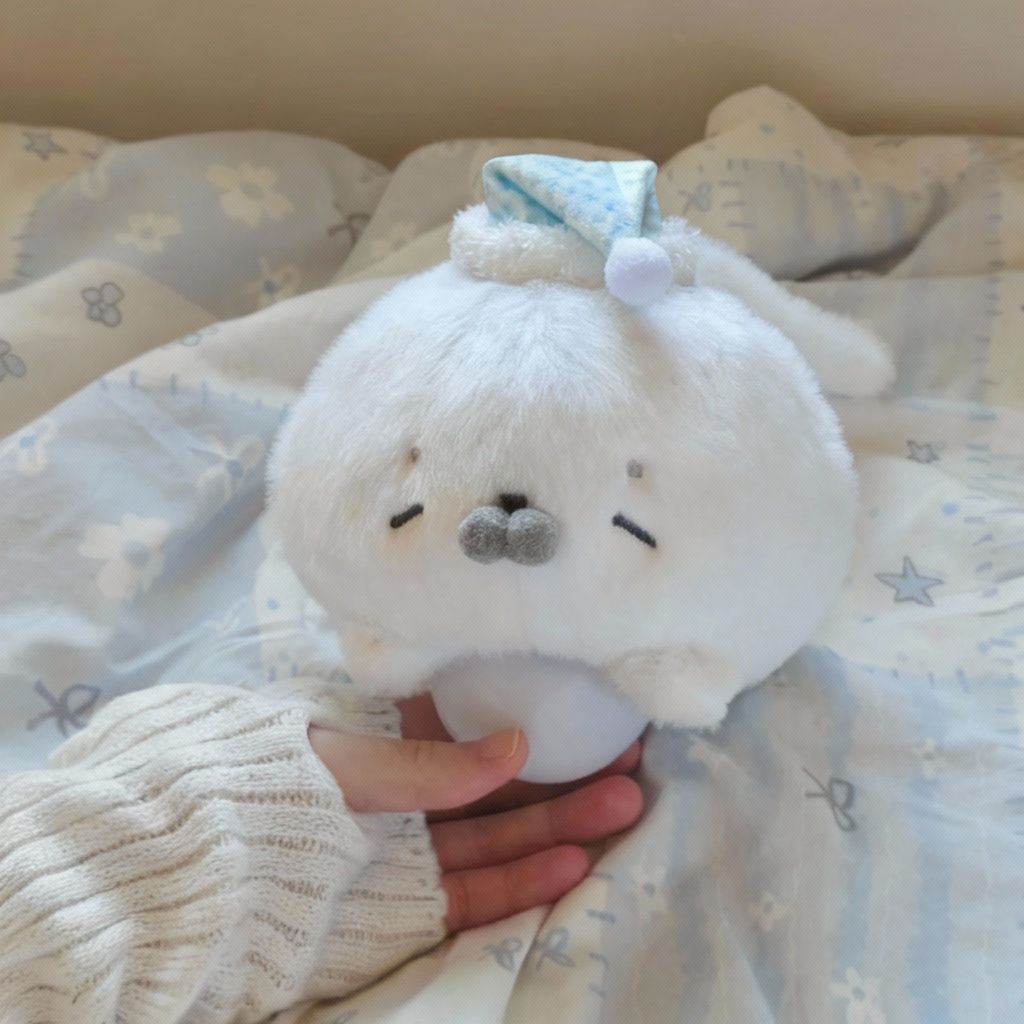 Soft Seal Plush Night Light with Remote Control