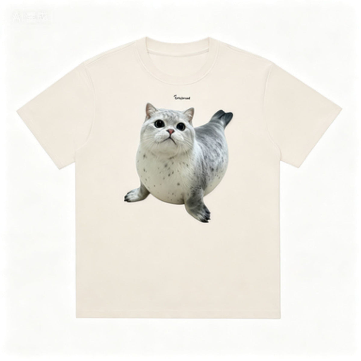 GRTQ Seal Graphic Heavyweight Cotton T-Shirt for Men and Women