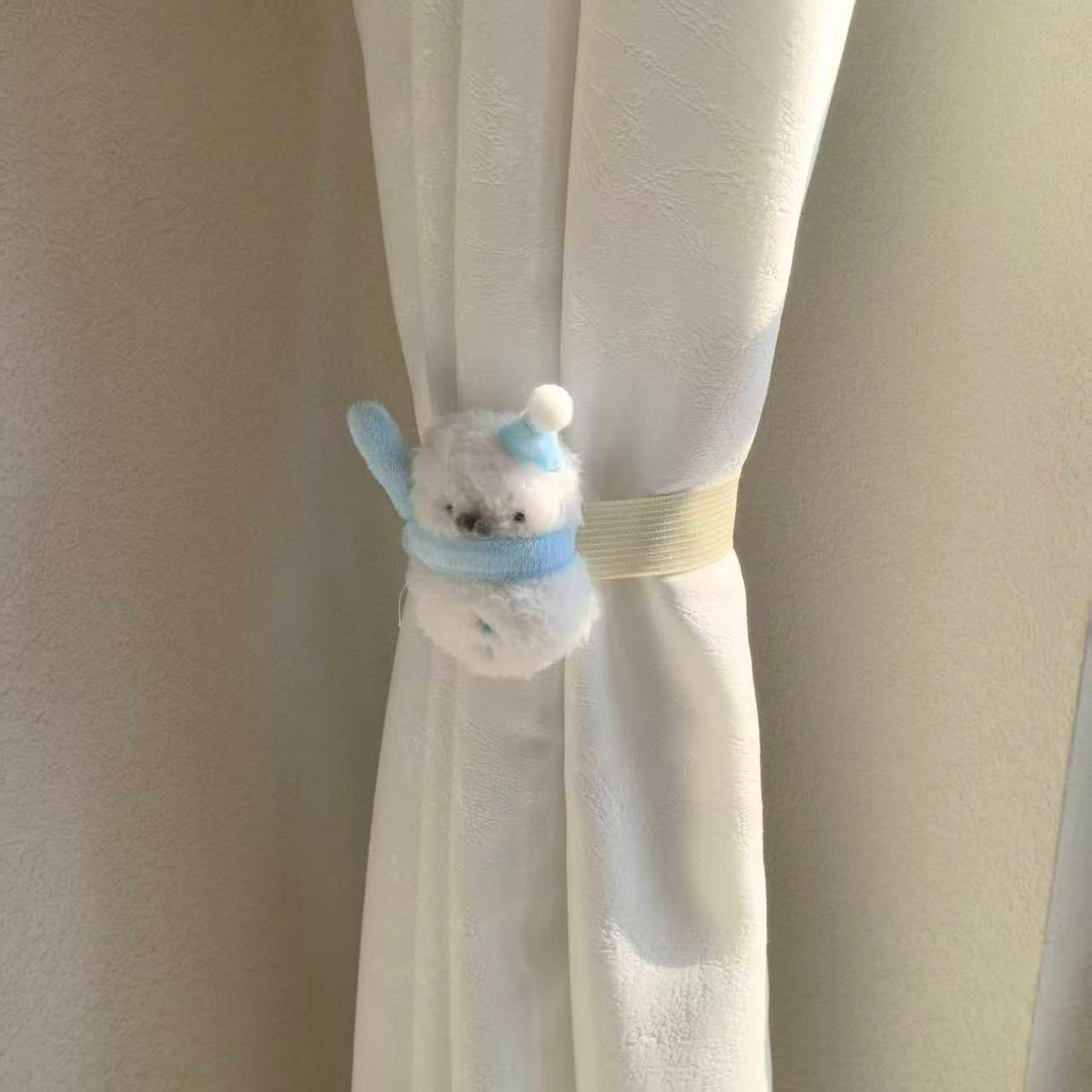Cute Snowman Seal Curtain Tiebacks for Living Room and Bedroom