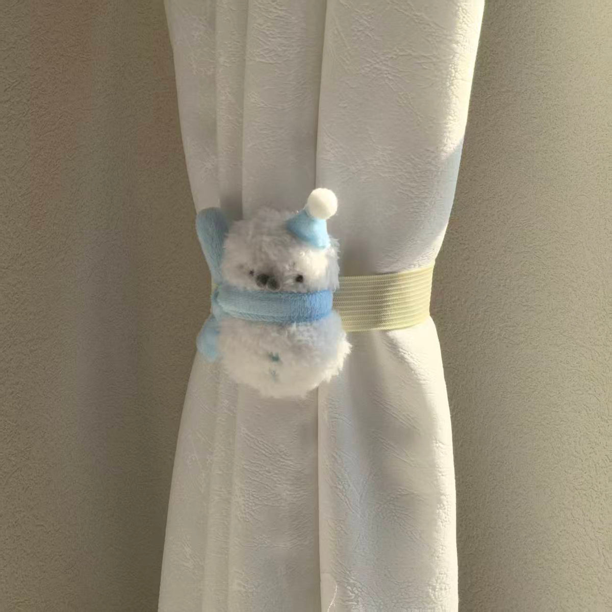 Cute Snowman Seal Curtain Tiebacks for Living Room and Bedroom
