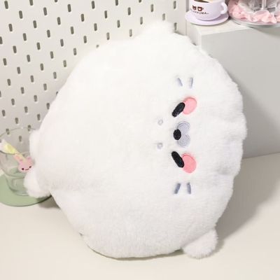 Cute Plush Seal Round Floor Cushion for Students