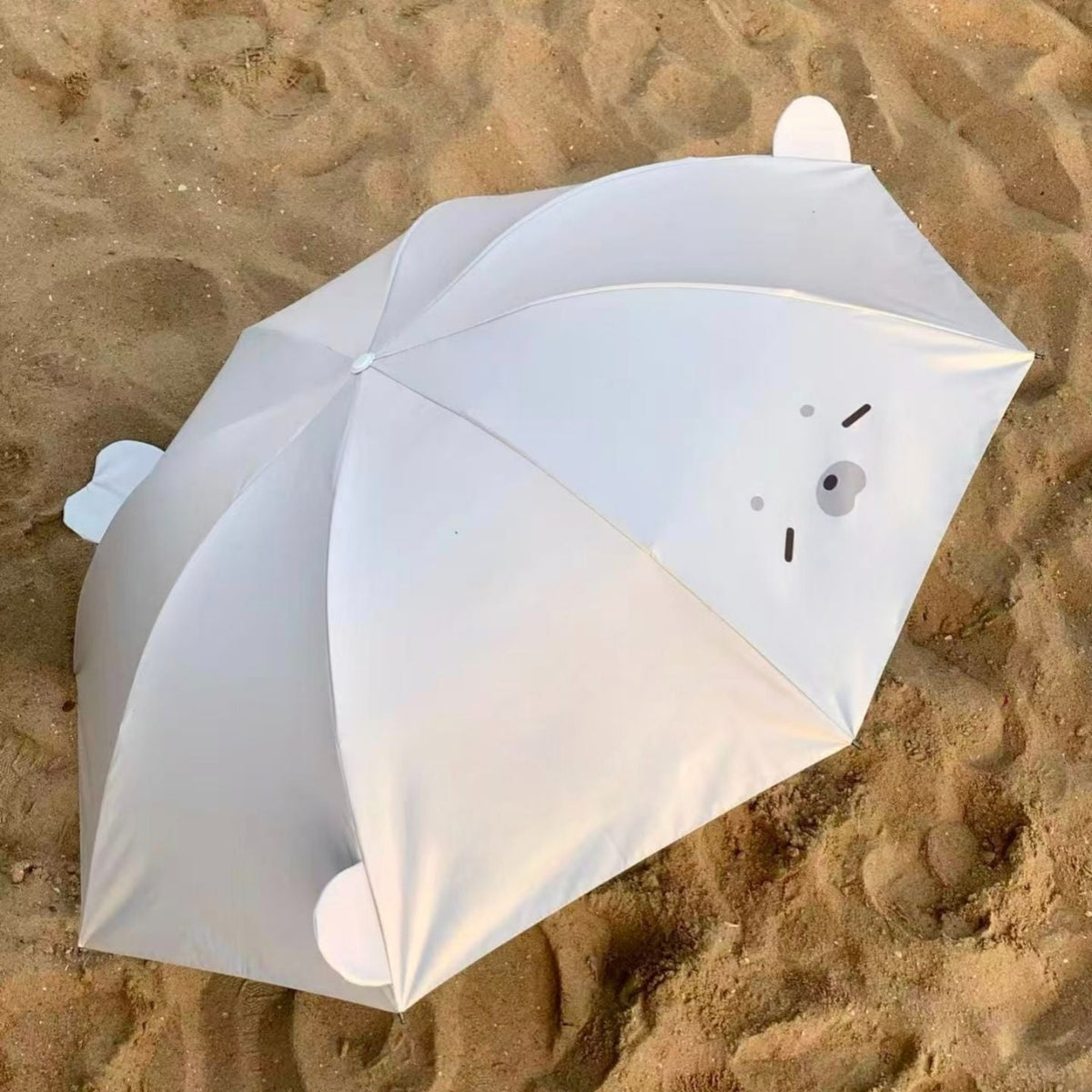 Cute Seal UV-Protective Folding Umbrella for Sun & Rain