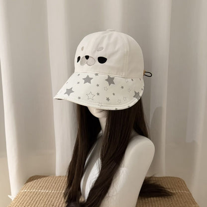 Seal Fisherman Hat, Soft Wide Brim Sun Hat for Summer, Adjustable
