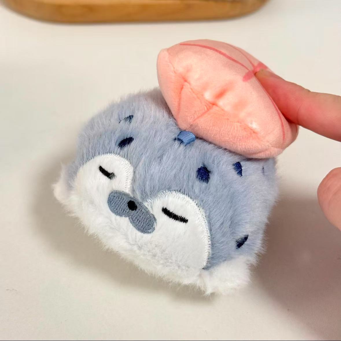 Cute Sushi Sea Otter Plush Keychain & Bag Charm