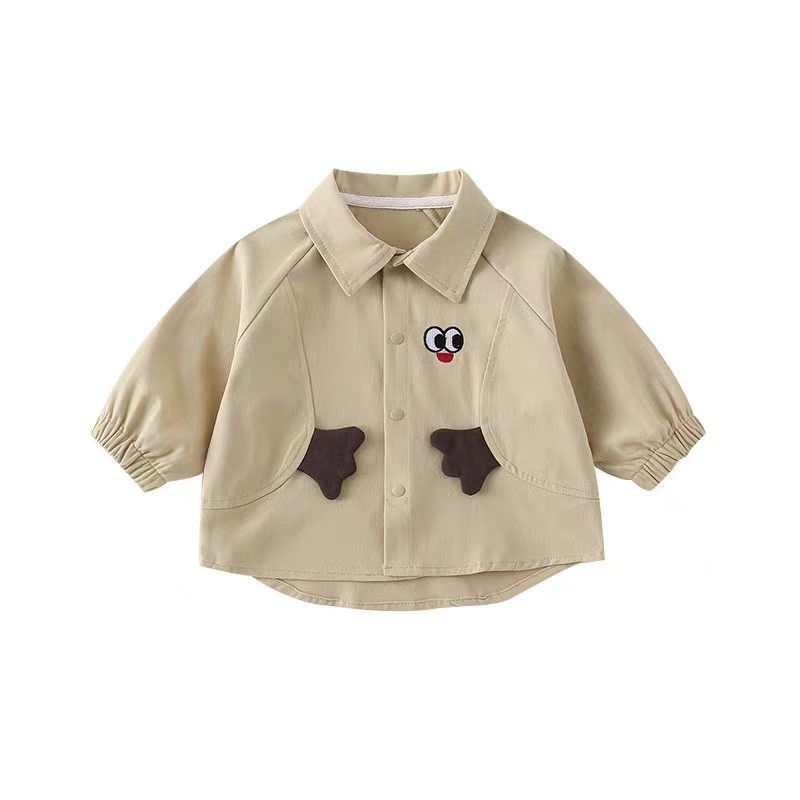 Cartoon Boys' Jacket and Pants 2-Piece Set, Cute Fall Outfit