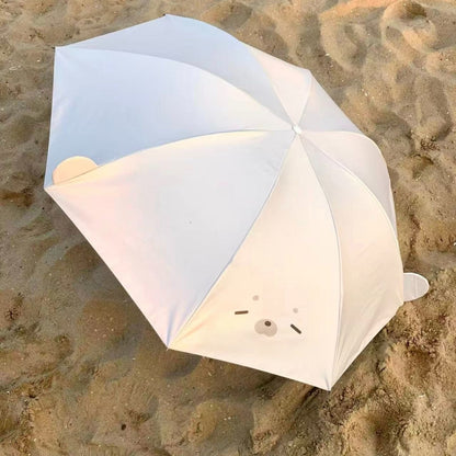 Cute Seal UV-Protective Folding Umbrella for Sun & Rain