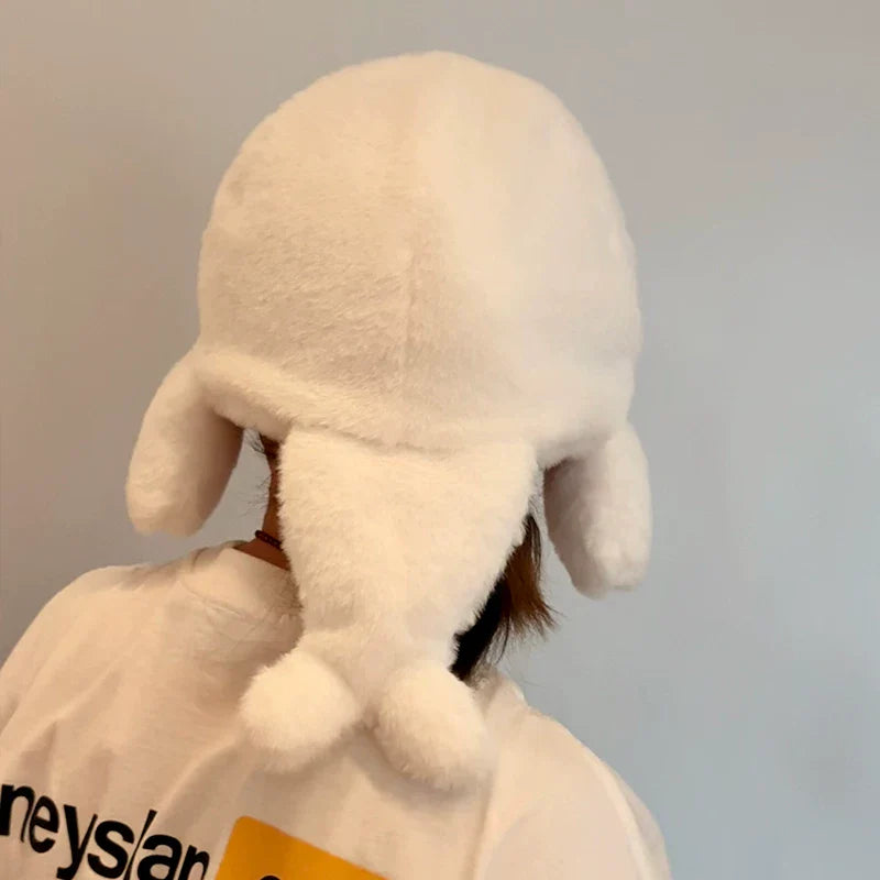 Funny Oversized Fluffy Seal Plush Costume Hat