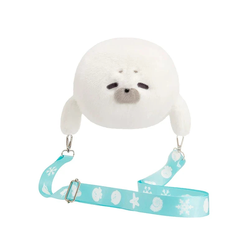 Premium Fluffy Seal Plush Crossbody Shoulder Bag
