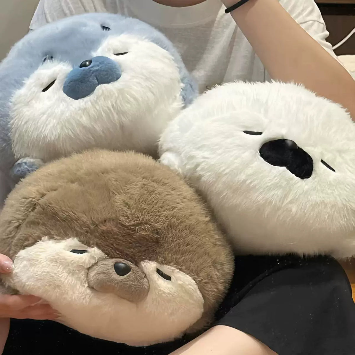 Mochi Sleeping Seal Plush Body Pillow in 3 Sizes