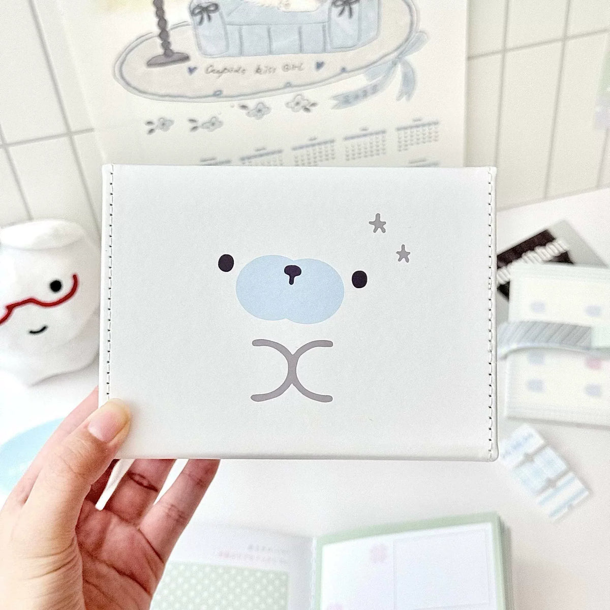 Seal PU Leather Trading Card Storage Case & Organizer