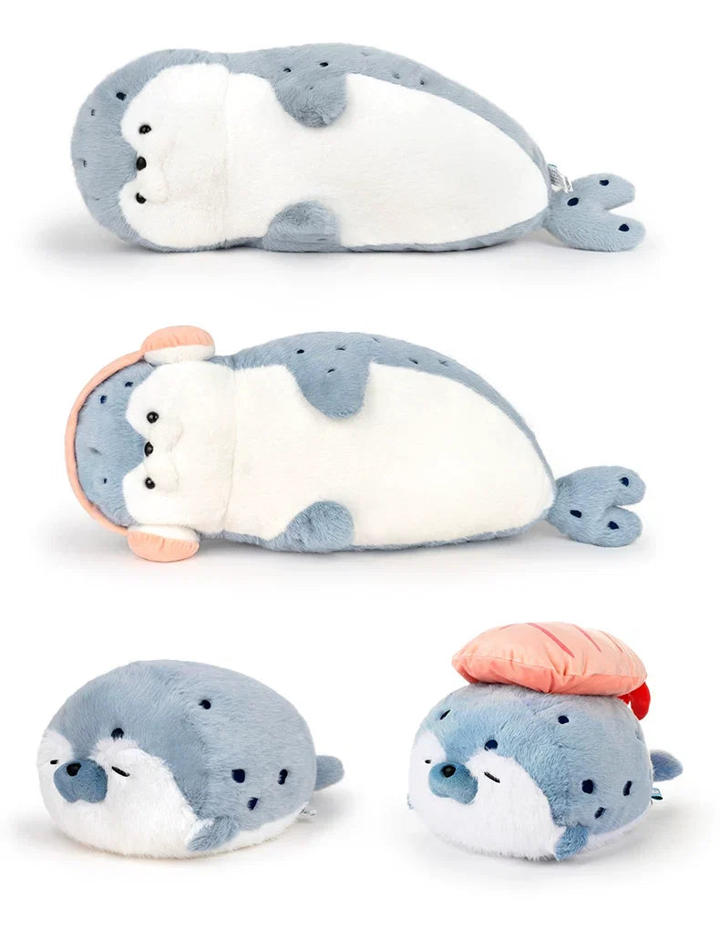 Extra-Large Mochi Seal & Sea Otter Plush Pillow
