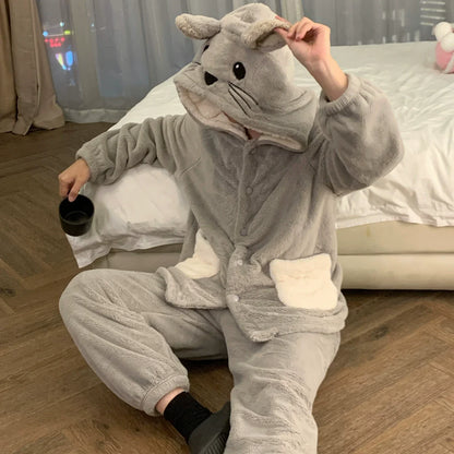 Matching Seal Coral Fleece Pajama & Loungewear Set