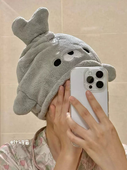 Absorbent Seal Quick-Dry Hair Cap & Hand Towel Set
