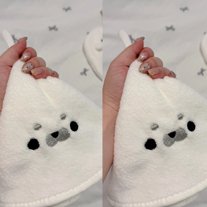 Absorbent Seal Coral Fleece Hand Towel Set