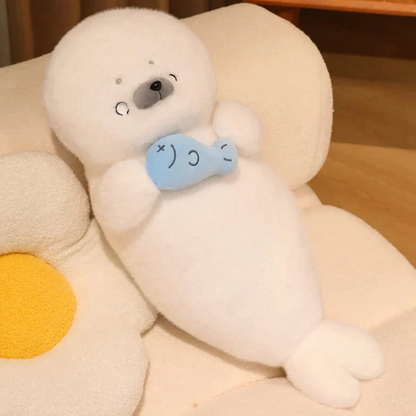 Chubby 70cm Seal Body Pillow with Cute Expressions