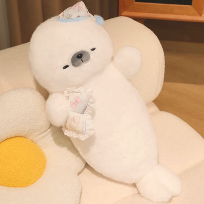 Chubby 70cm Seal Body Pillow with Cute Expressions