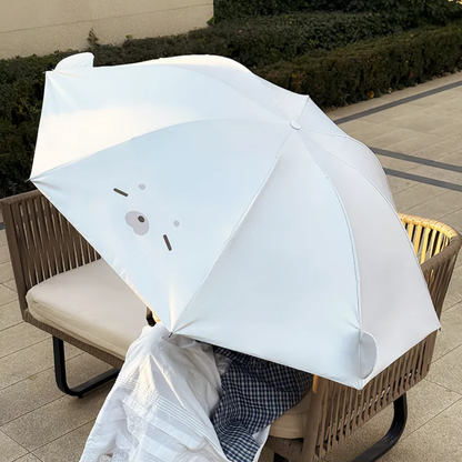 Cute Seal UV-Protective Folding Umbrella for Sun & Rain