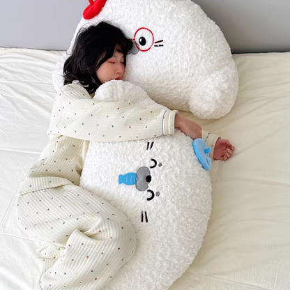 Large Seal Body Pillow, Backrest & Lumbar Cushion