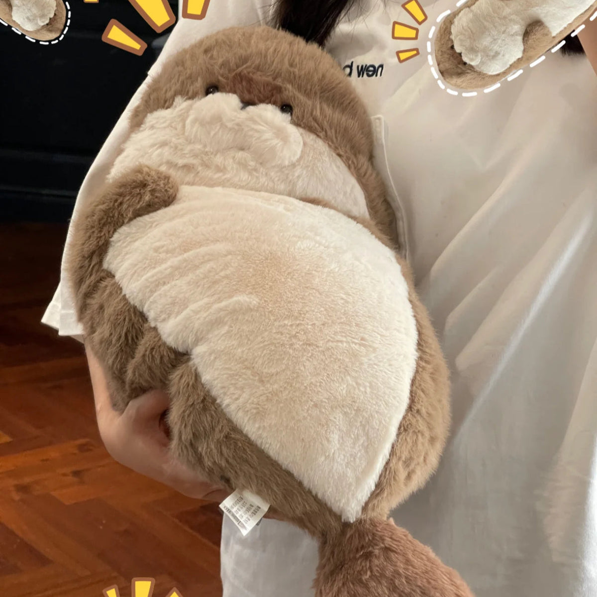 Extra-Large Mochi Seal & Sea Otter Plush Pillow