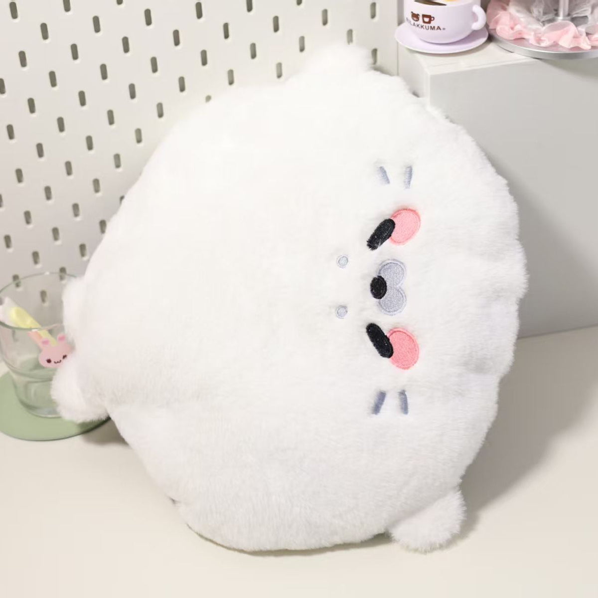 Cute Plush Seal Round Floor Cushion for Students