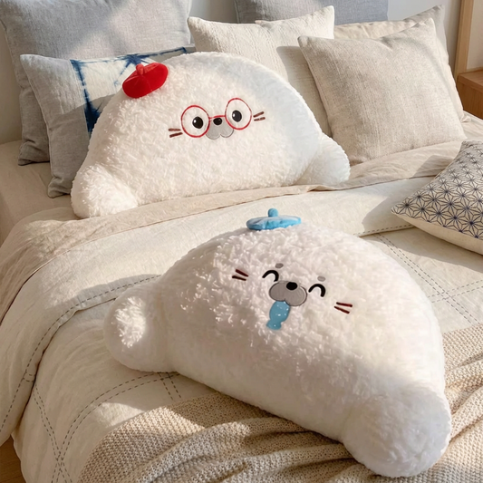 Large Seal Body Pillow, Backrest & Lumbar Cushion