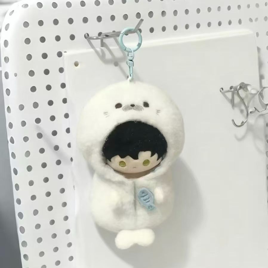 Cute Seal Costume Cape for 10cm Plush Dolls