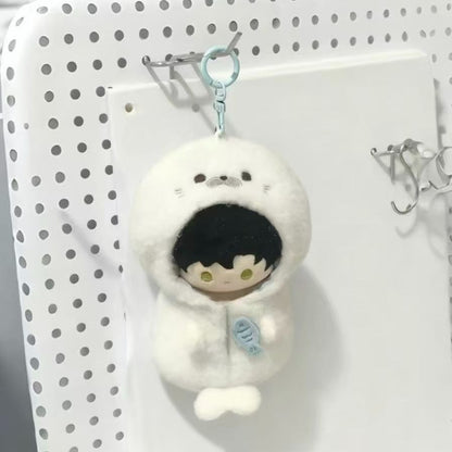 Cute Seal Costume Cape for 10cm Plush Dolls