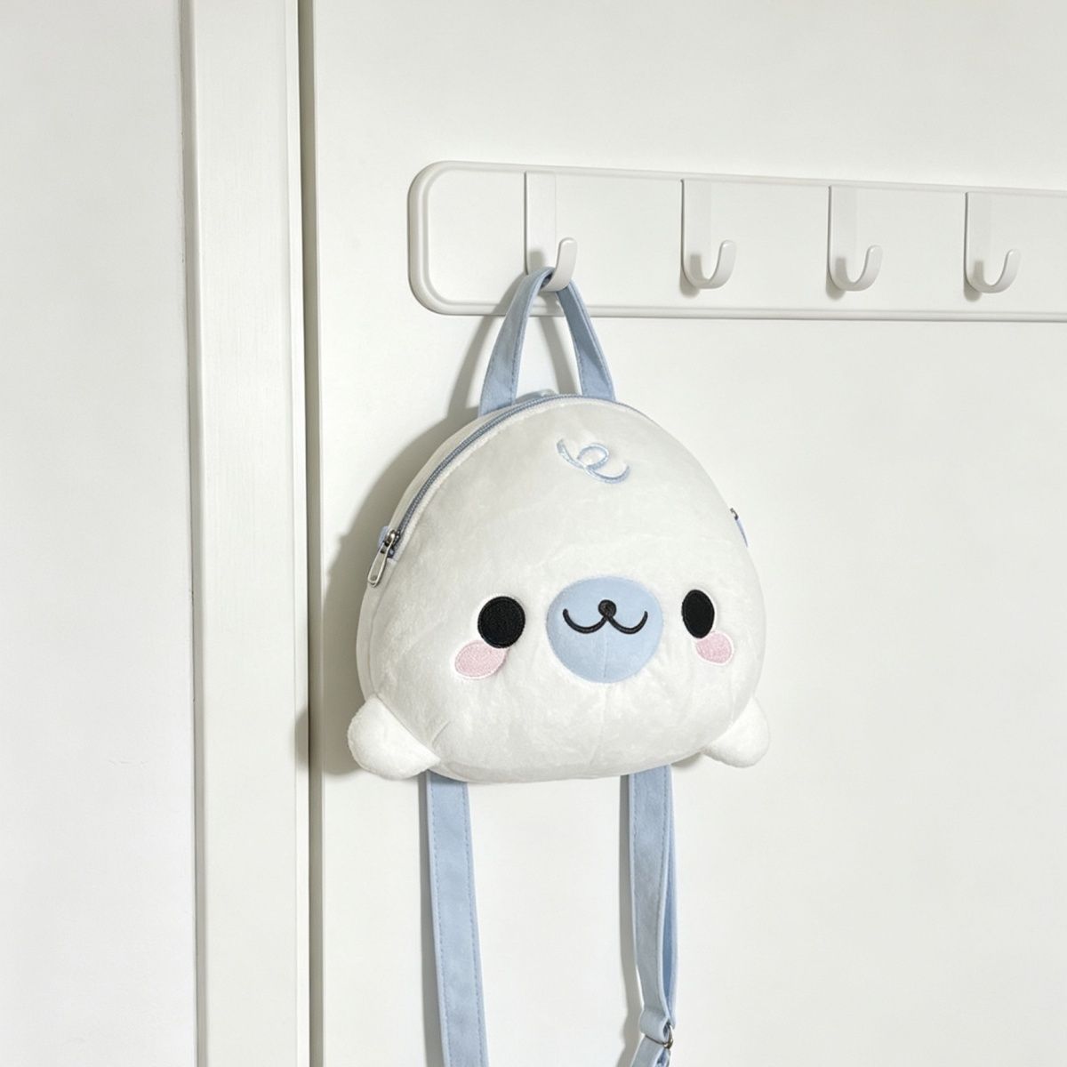 Blue Crossbody Bag with Backpack Option, Lightweight and Compact