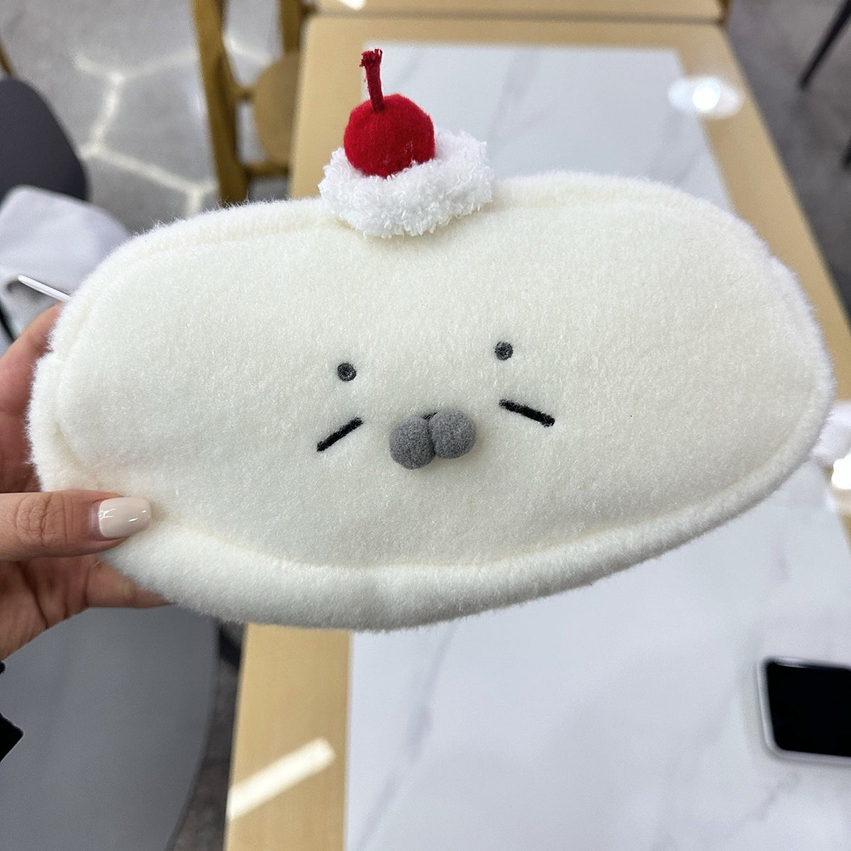 Large Round Seal Pencil Case for School & Office