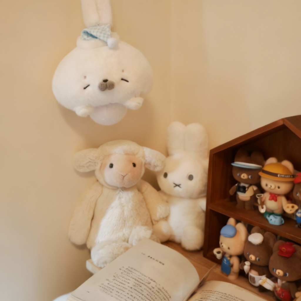 Soft Seal Plush Night Light with Remote Control