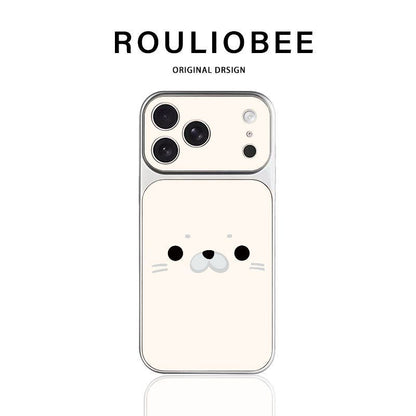 Cute Seal Face Phone Case for Huawei Mate/Pura 90/80/70/60/50, Nova 15/14/13/12/11/10