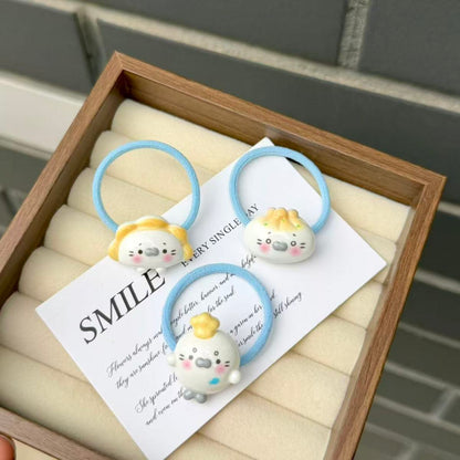 Cute Seal Hair Ties - Blue Cartoon Ponytail Holders for Girls