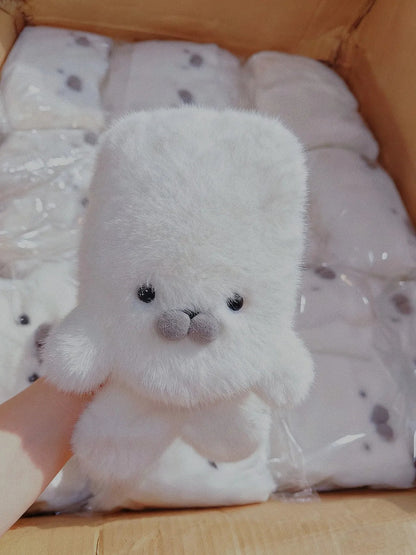 Fluffy Seal Winter Scarf with Plush Animal Detail