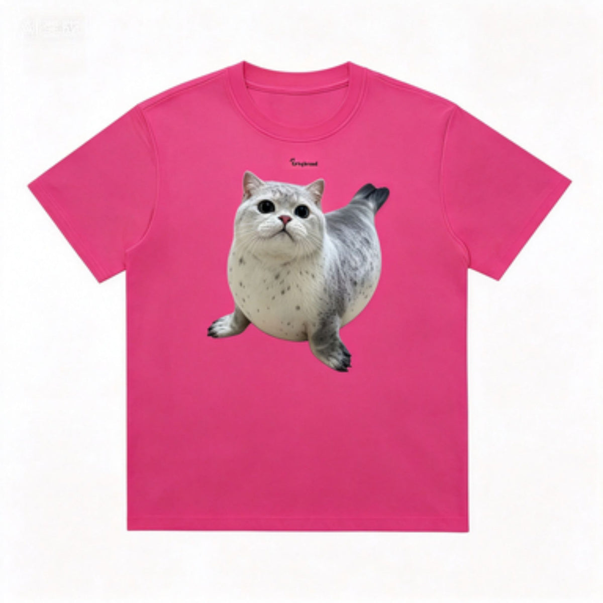 GRTQ Seal Graphic Heavyweight Cotton T-Shirt for Men and Women