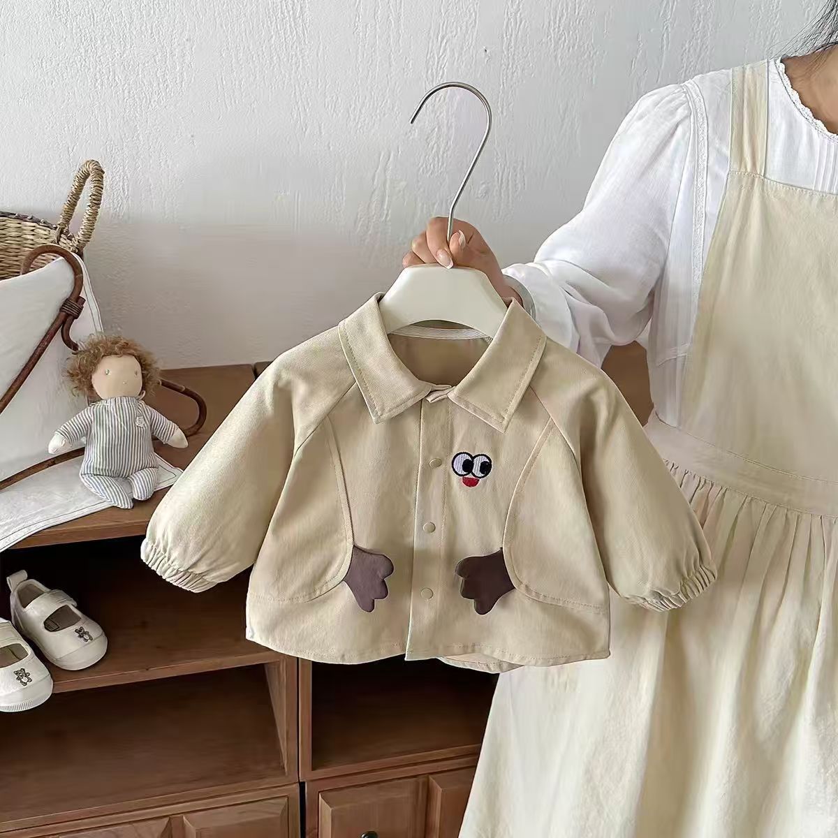 Boys' Casual 2-Piece Cartoon Jacket and Pants Set, Spring Fall Kids Outfit