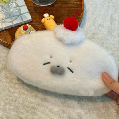 Large Round Seal Pencil Case for School & Office