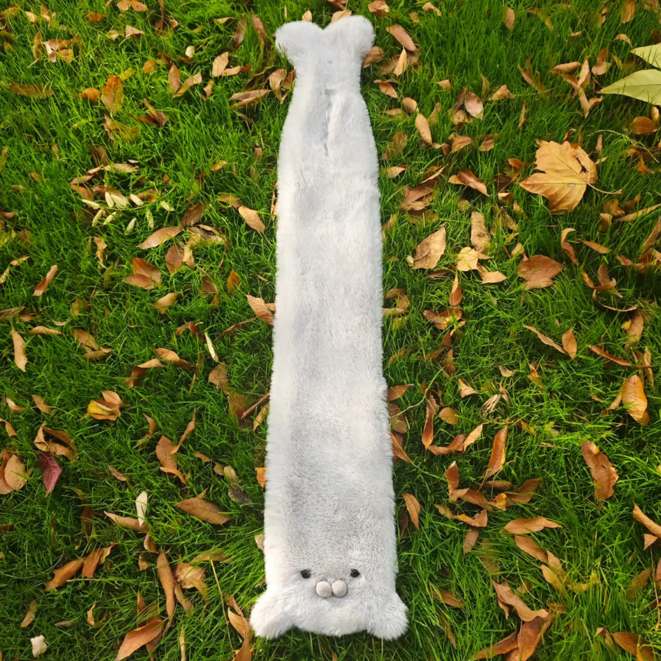 Fluffy Seal Winter Scarf with Plush Animal Detail