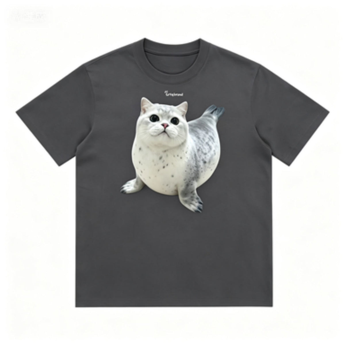 GRTQ Seal Graphic Heavyweight Cotton T-Shirt for Men and Women